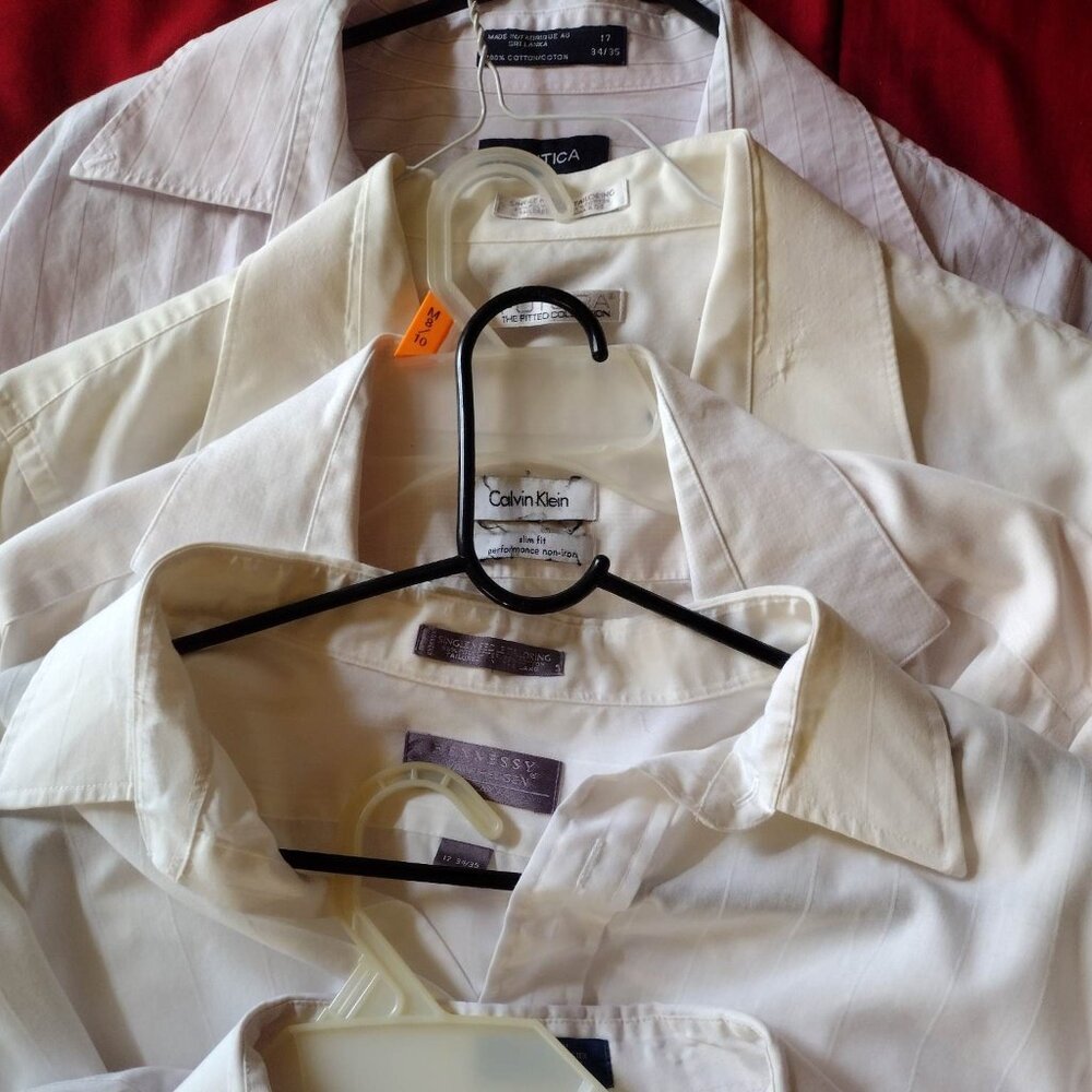 Five Mens Designer Dress Shirts